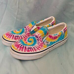 Girls Tie-Dyle Slip-on Vans